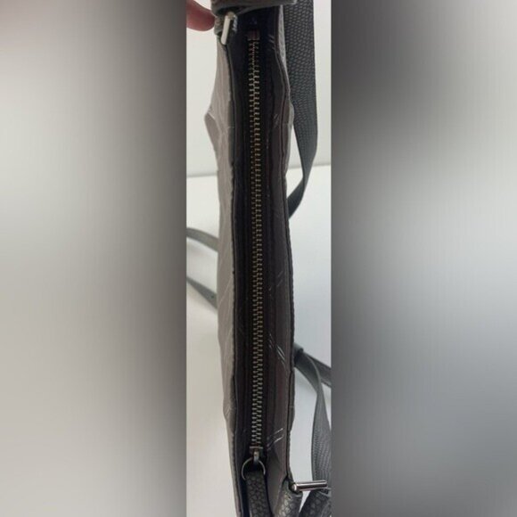 Vera Bradley Silver Nylon Crossbody Shoulder Bag Purse Diamond Pattern Adj Strap - Picture 8 of 11